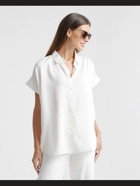 Quince Vintage Wash Tencel Camp Shirt